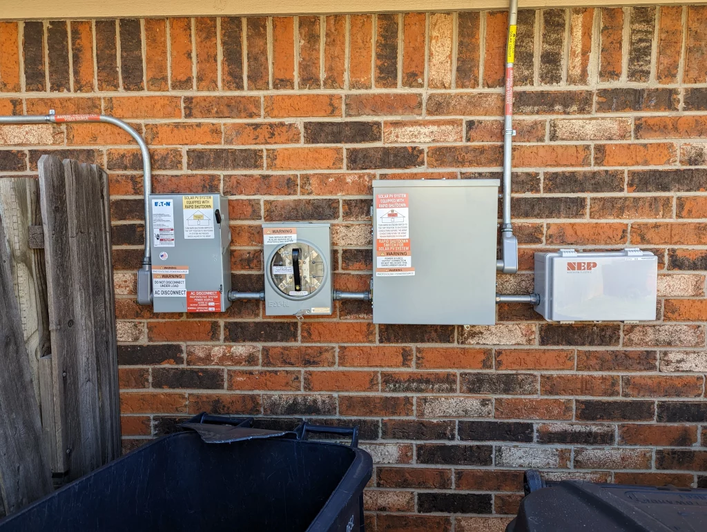 Roof mounted residential solar array