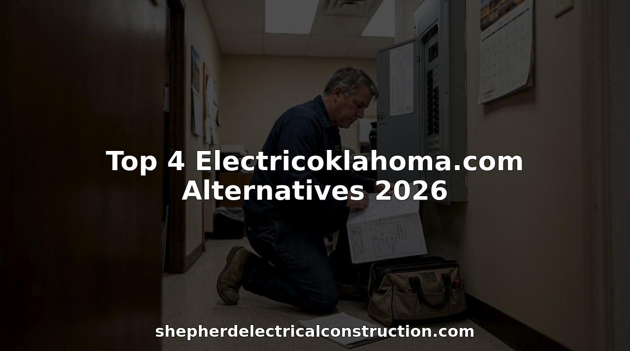 Electrician inspecting wiring diagram in office