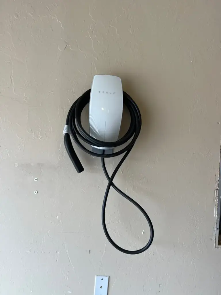 Tesla EV charger installed by Shepherd Electrical